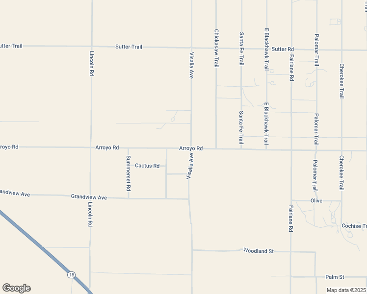 map of restaurants, bars, coffee shops, grocery stores, and more near 800 Visalia Avenue in Lucerne Valley
