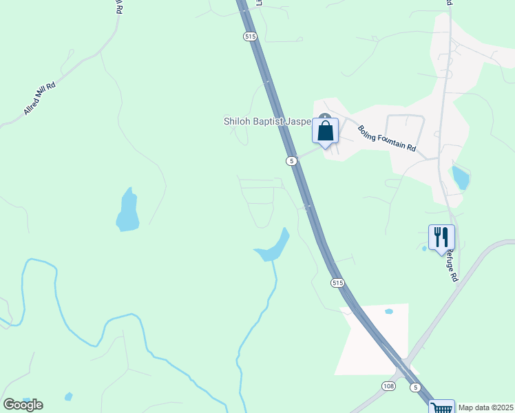 map of restaurants, bars, coffee shops, grocery stores, and more near 57 Teton Trail in Jasper
