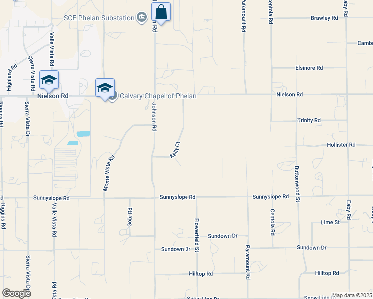 map of restaurants, bars, coffee shops, grocery stores, and more near 5021 Chelsea Street in Phelan