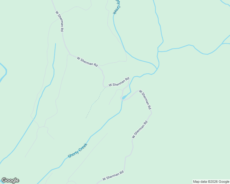 map of restaurants, bars, coffee shops, grocery stores, and more near Sherman Road in Antlers