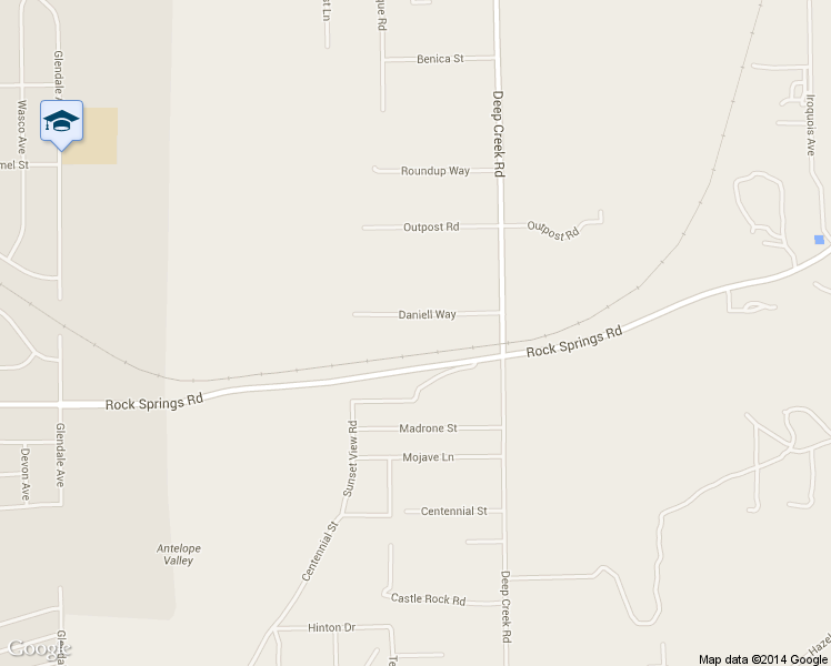 map of restaurants, bars, coffee shops, grocery stores, and more near 19955 Daniell Way in Apple Valley