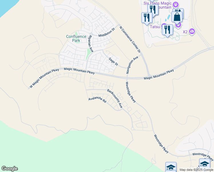 map of restaurants, bars, coffee shops, grocery stores, and more near 27356 Alpine Meadows Ct in Los Angeles County