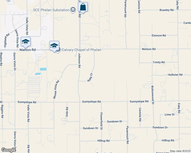 map of restaurants, bars, coffee shops, grocery stores, and more near 5021 Chelsea Street in Phelan