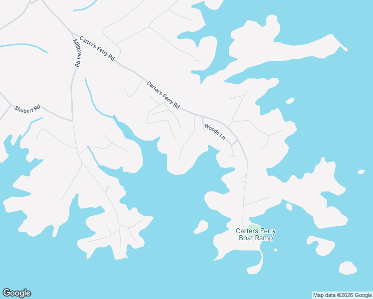 map of restaurants, bars, coffee shops, grocery stores, and more near 127 Bamboo Point Road in Hartwell