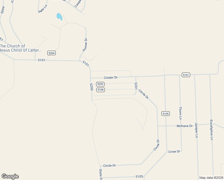 map of restaurants, bars, coffee shops, grocery stores, and more near Circle Drive in Concho