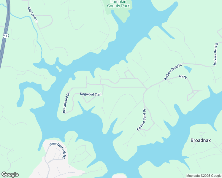 map of restaurants, bars, coffee shops, grocery stores, and more near 7469 Dogwood Trail in Murrayville