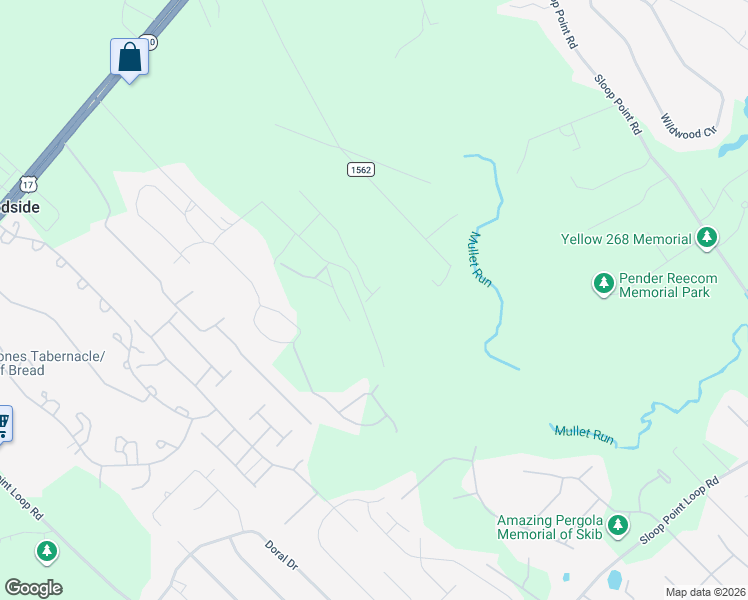 map of restaurants, bars, coffee shops, grocery stores, and more near 958 Edens Lane in Hampstead