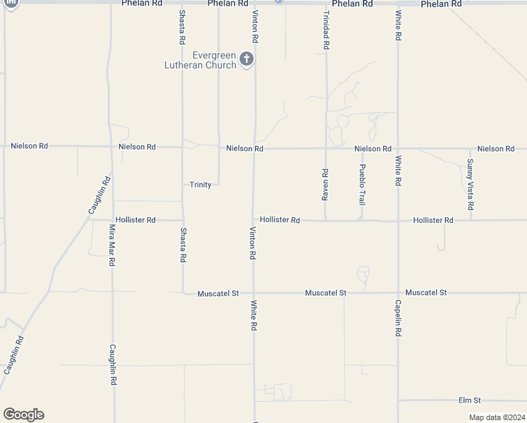 map of restaurants, bars, coffee shops, grocery stores, and more near 8530 Hollister Road in Phelan