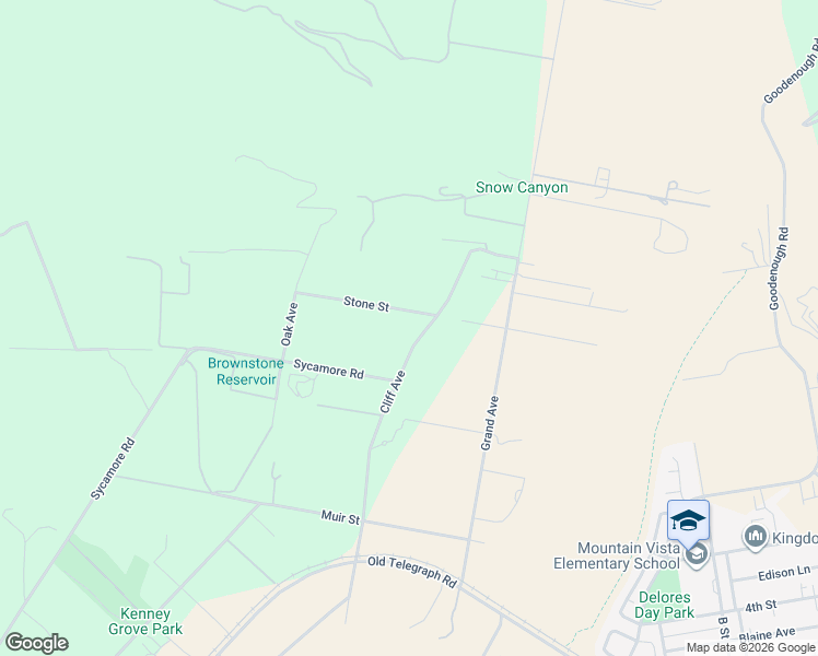 map of restaurants, bars, coffee shops, grocery stores, and more near 1325 Cliff Avenue in Fillmore