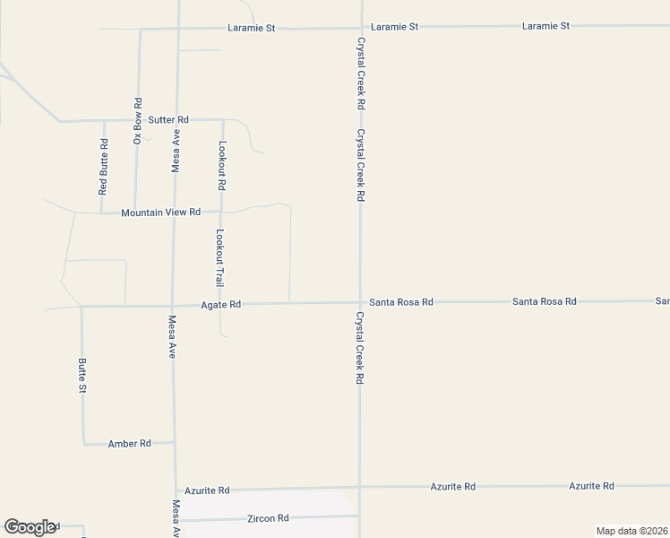 map of restaurants, bars, coffee shops, grocery stores, and more near 9094 Crystal Creek Road in Lucerne Valley