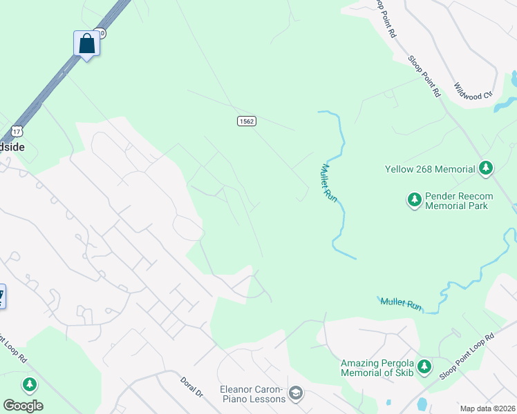 map of restaurants, bars, coffee shops, grocery stores, and more near 958 Edens Lane in Hampstead