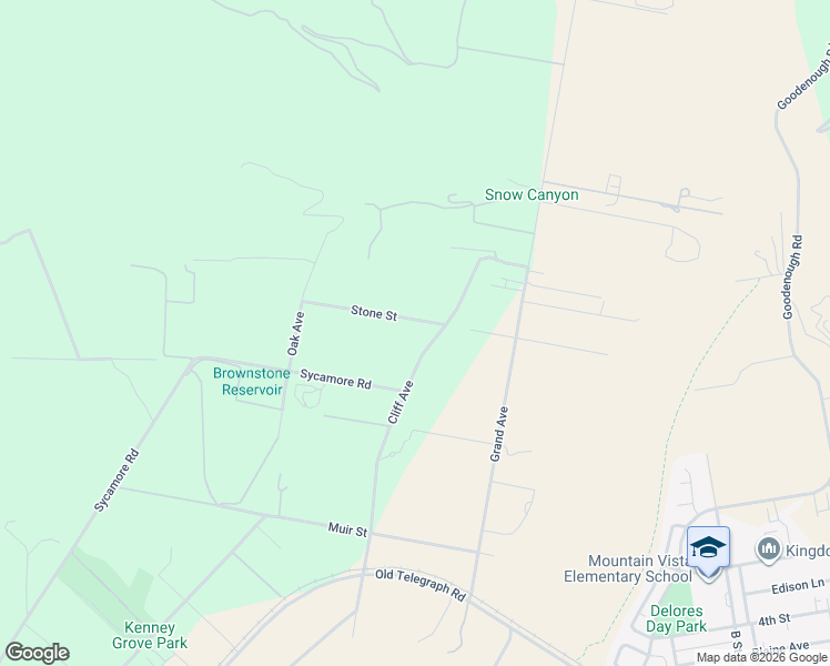 map of restaurants, bars, coffee shops, grocery stores, and more near 1325 Cliff Avenue in Fillmore