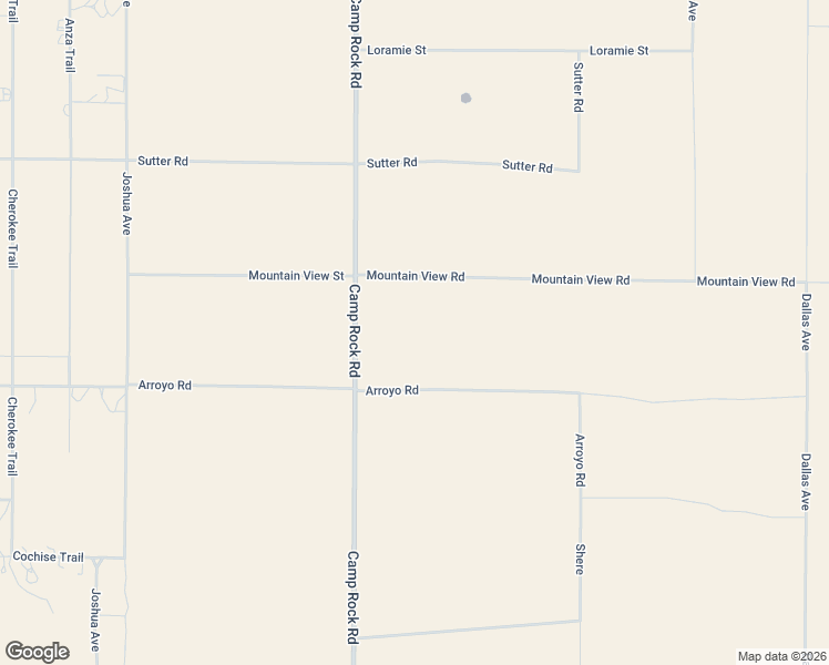 map of restaurants, bars, coffee shops, grocery stores, and more near 9025 Camp Rock Road in Lucerne Valley