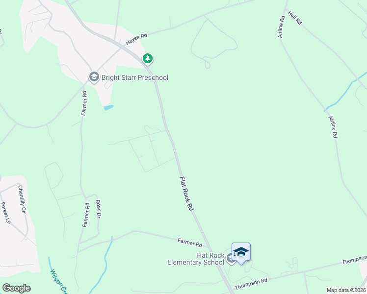 map of restaurants, bars, coffee shops, grocery stores, and more near 101 Sanford Road in Starr
