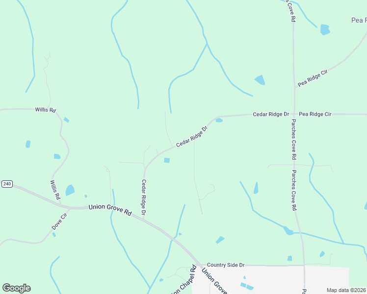 map of restaurants, bars, coffee shops, grocery stores, and more near 529 Cedar Ridge Drive in Union Grove