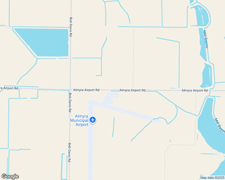 map of restaurants, bars, coffee shops, grocery stores, and more near 564 Almyra Airport Road in Almyra