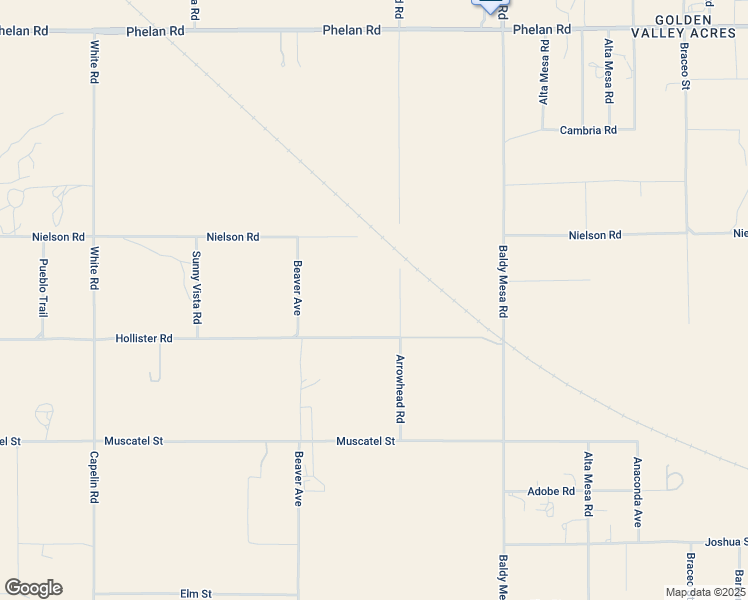 map of restaurants, bars, coffee shops, grocery stores, and more near 9176 Arrowhead Road in Phelan