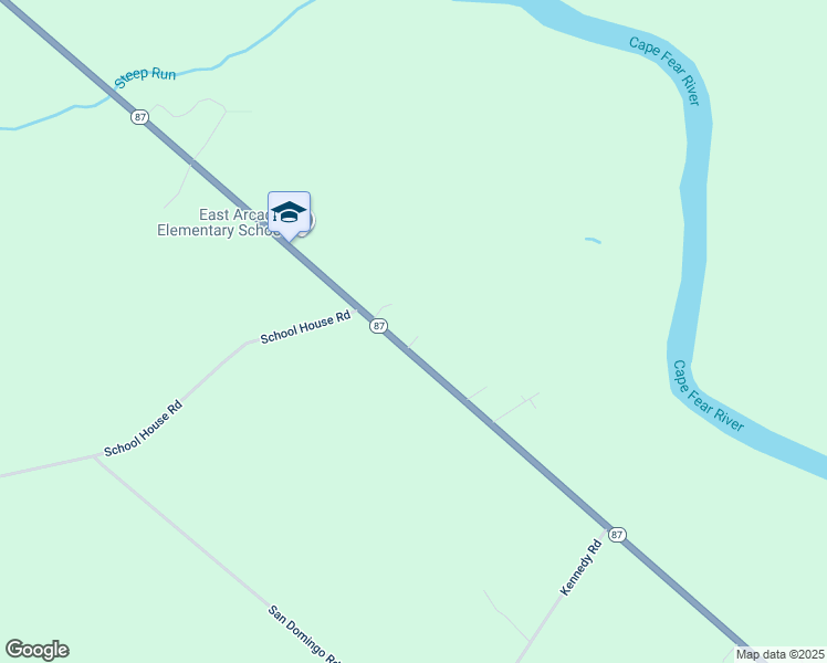 map of restaurants, bars, coffee shops, grocery stores, and more near 21725 North Carolina 87 in Riegelwood