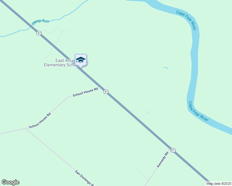 map of restaurants, bars, coffee shops, grocery stores, and more near 21725 North Carolina 87 in Riegelwood