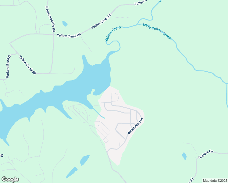 map of restaurants, bars, coffee shops, grocery stores, and more near 5577 Waterwood Drive in Gainesville