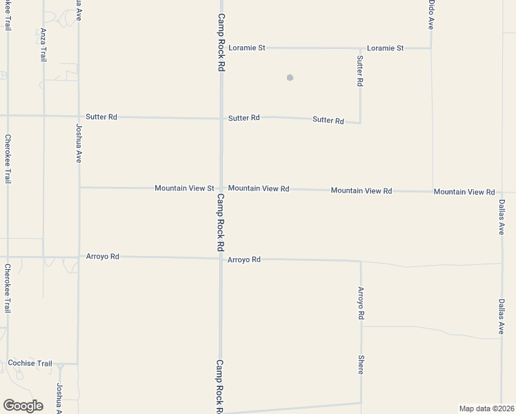map of restaurants, bars, coffee shops, grocery stores, and more near 9025 Camp Rock Road in Lucerne Valley