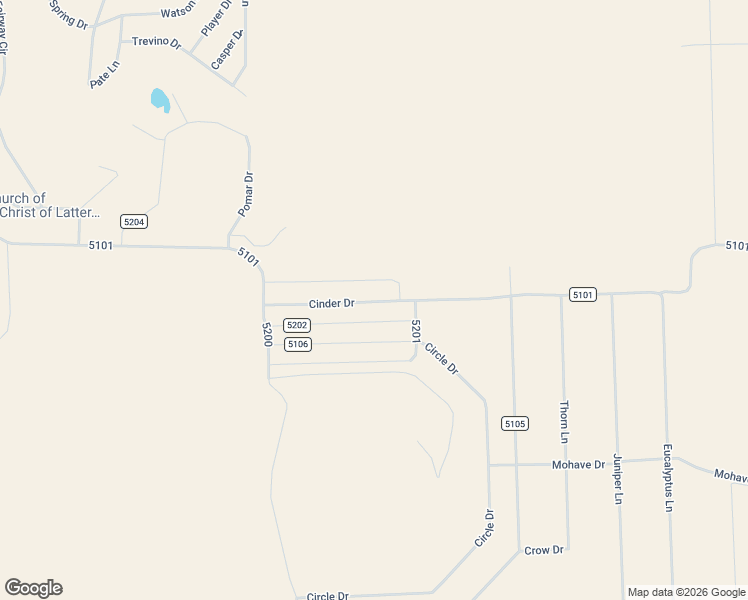map of restaurants, bars, coffee shops, grocery stores, and more near Cinder Drive in Concho