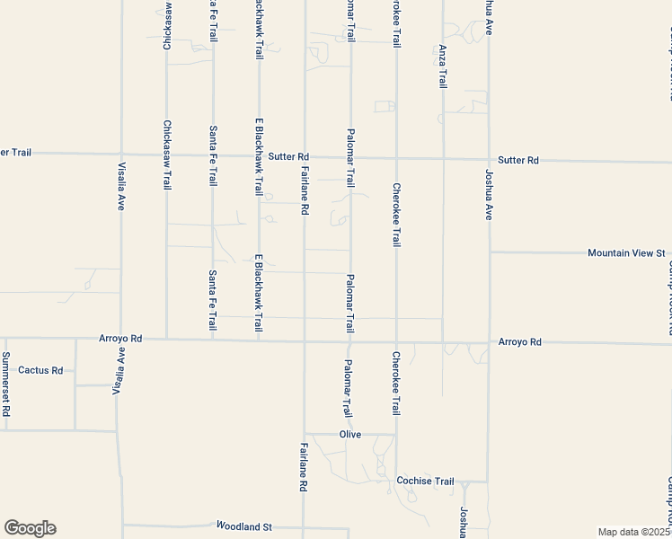 map of restaurants, bars, coffee shops, grocery stores, and more near 9054 Palomar Trail in Lucerne Valley