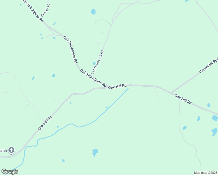 map of restaurants, bars, coffee shops, grocery stores, and more near Oak Hill Road in Lyerly