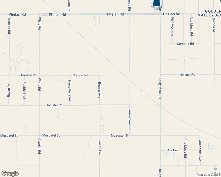 map of restaurants, bars, coffee shops, grocery stores, and more near Beaver Avenue in Phelan