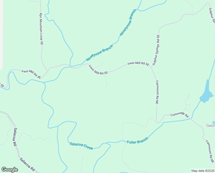 map of restaurants, bars, coffee shops, grocery stores, and more near 1045 Irwin Mill Road Southeast in Fairmount