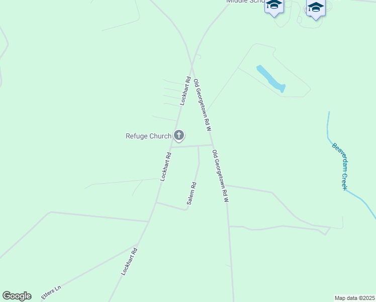 map of restaurants, bars, coffee shops, grocery stores, and more near 717 Salem Acres Road in Kershaw