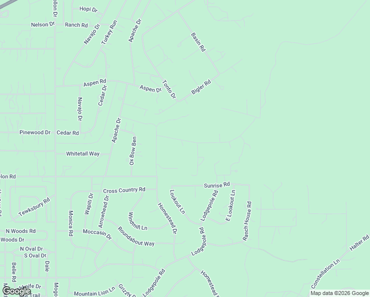 map of restaurants, bars, coffee shops, grocery stores, and more near 3217 Jeep Trail in Navajo County