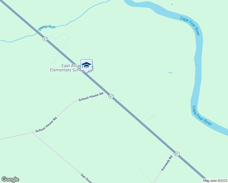 map of restaurants, bars, coffee shops, grocery stores, and more near 21605 North Carolina 87 in Riegelwood