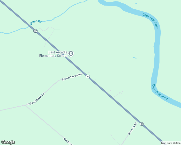map of restaurants, bars, coffee shops, grocery stores, and more near 21605 North Carolina 87 in Riegelwood