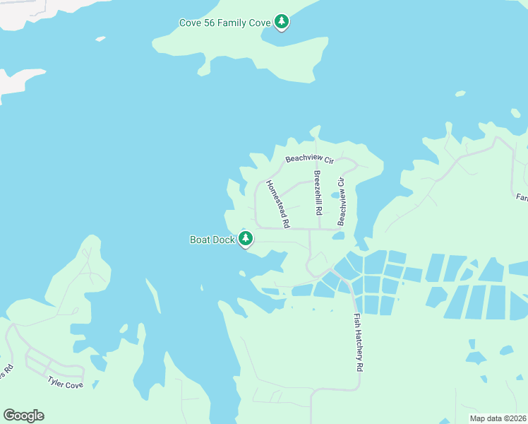 map of restaurants, bars, coffee shops, grocery stores, and more near 513 Beachview Circle in Hot Springs