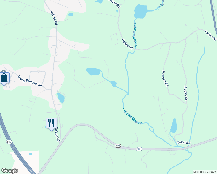 map of restaurants, bars, coffee shops, grocery stores, and more near 405 Thrasher Lane in Jasper