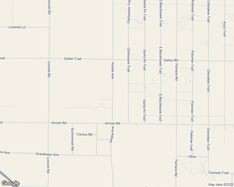 map of restaurants, bars, coffee shops, grocery stores, and more near 9125 Visalia Avenue in Lucerne Valley
