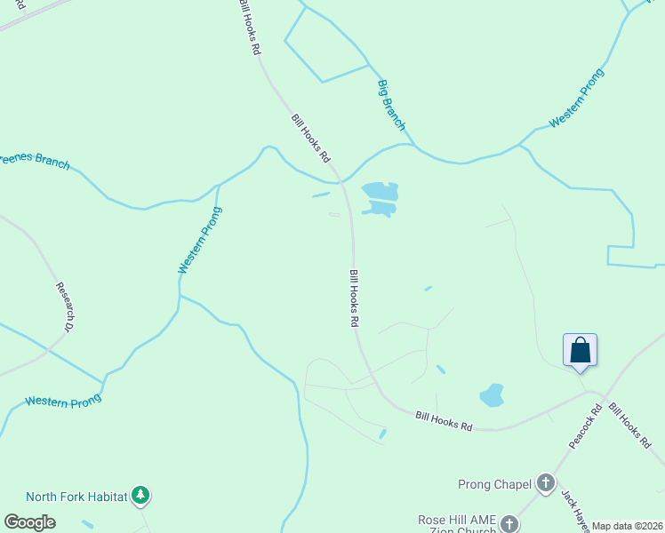 map of restaurants, bars, coffee shops, grocery stores, and more near 2757 Bill Hooks Road in Whiteville