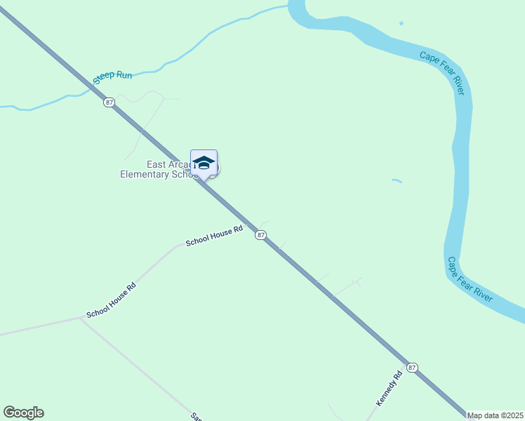 map of restaurants, bars, coffee shops, grocery stores, and more near 21577 North Carolina 87 in Riegelwood