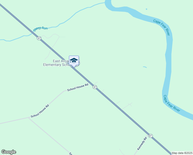 map of restaurants, bars, coffee shops, grocery stores, and more near 21577 North Carolina 87 in Riegelwood