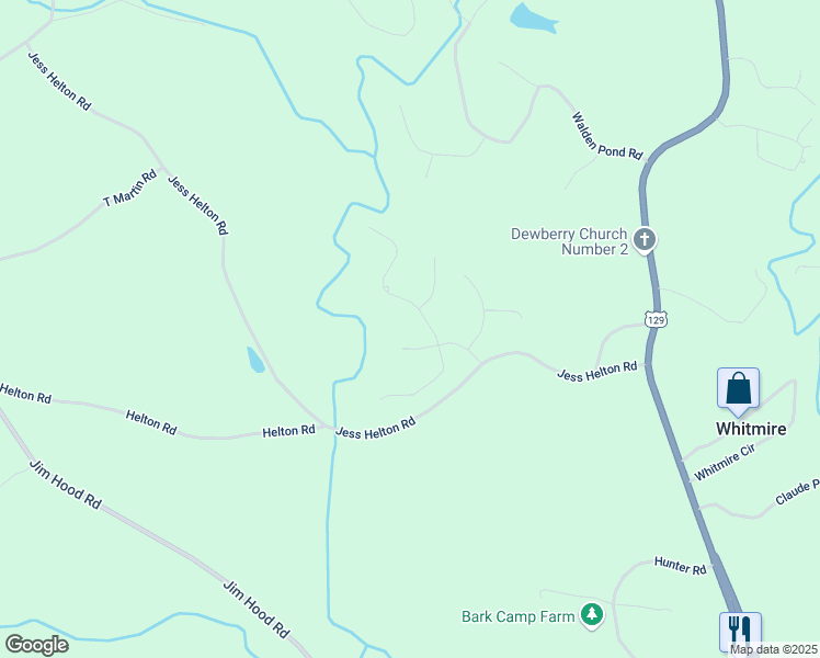 map of restaurants, bars, coffee shops, grocery stores, and more near 4757 Thunder River Drive in Gainesville