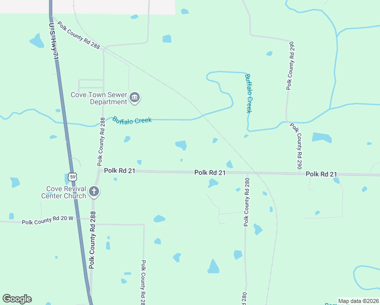 map of restaurants, bars, coffee shops, grocery stores, and more near 209 Polk Road 21 in Cove