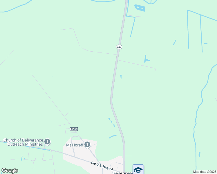 map of restaurants, bars, coffee shops, grocery stores, and more near 7257 Haynes Lennon Highway in Evergreen