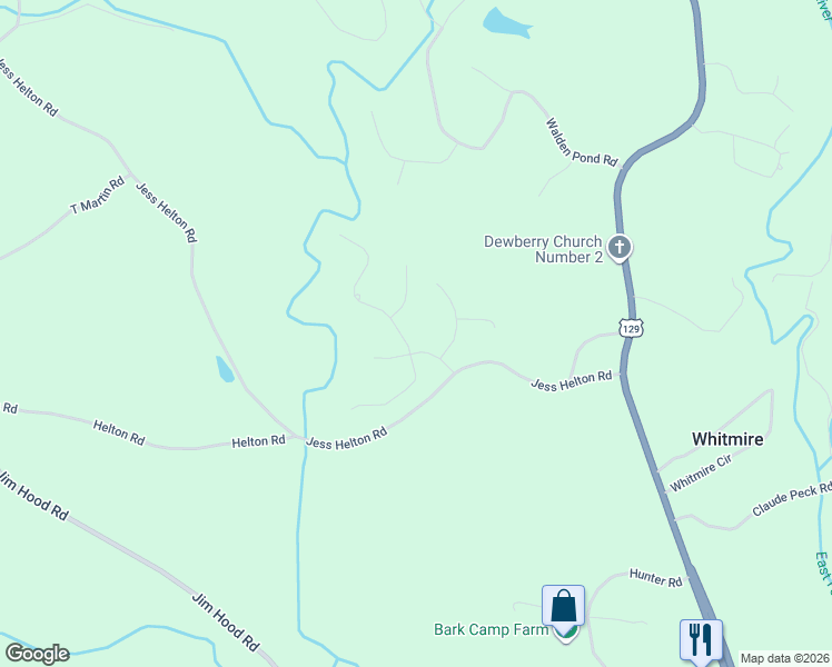 map of restaurants, bars, coffee shops, grocery stores, and more near 4752 Thunder River Dr in Gainesville