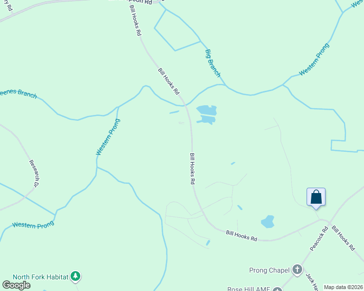 map of restaurants, bars, coffee shops, grocery stores, and more near 2757 Bill Hooks Road in Whiteville