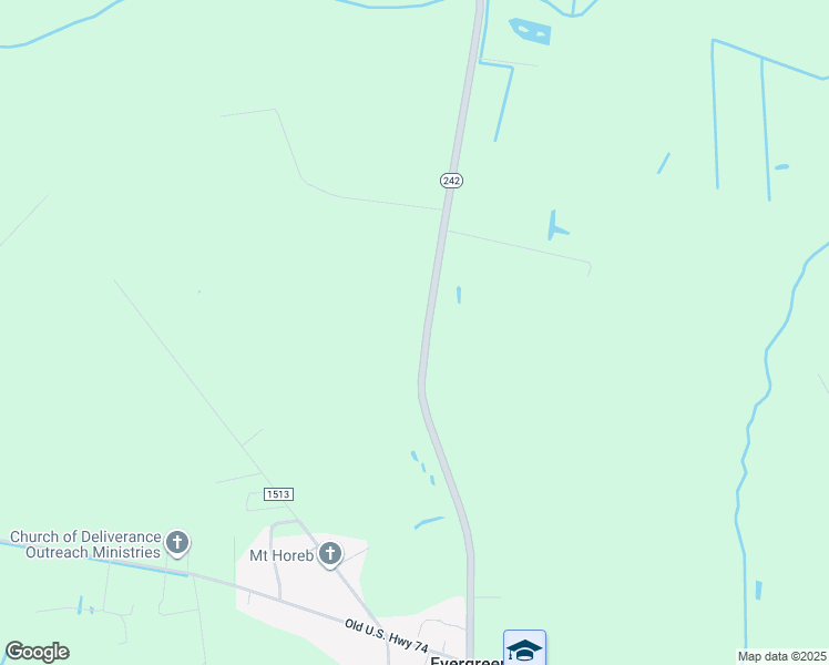 map of restaurants, bars, coffee shops, grocery stores, and more near 7257 Haynes Lennon Highway in Evergreen