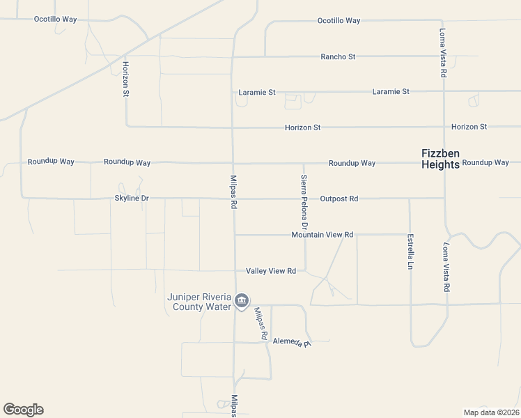 map of restaurants, bars, coffee shops, grocery stores, and more near 25725 Outpost Road in Apple Valley