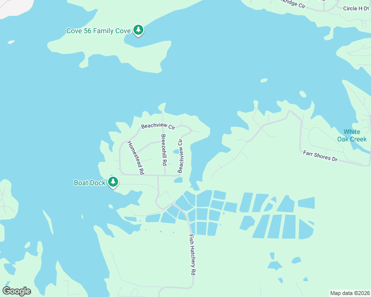map of restaurants, bars, coffee shops, grocery stores, and more near 214 Beachview Circle in Hot Springs