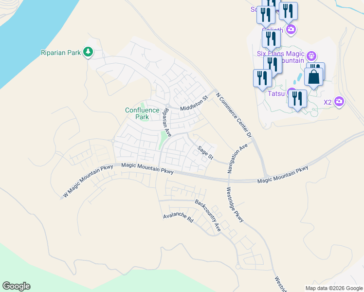 map of restaurants, bars, coffee shops, grocery stores, and more near 27467 Longview Place in Los Angeles County