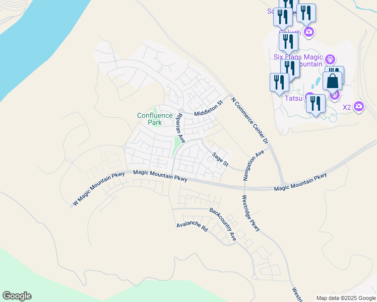 map of restaurants, bars, coffee shops, grocery stores, and more near 27469 Quiet View Place in Los Angeles County